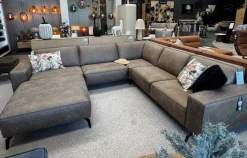 Het Anker Showroommodel Hoekbank Kreta - 3 zits arm - hoek - 2,5 zits - Hocker - Oklahoma Liver