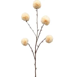 ISAA Kunsttak Pompom 100 cm - creme