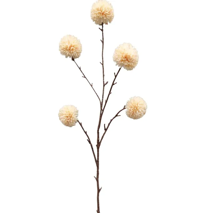 ISAA Kunsttak Pompom 100 cm - creme