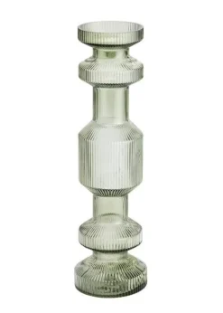ISAA Vaas - Kandelaar Ara 13x46,5 cm - groen