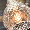 it's about RoMi Hanglamp glas Brussels Ø 14 transparant/goud druppel