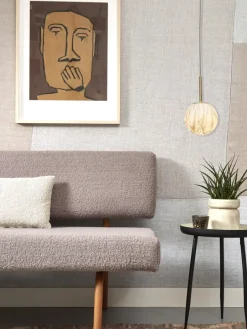 it's about RoMi Hanglamp glas/ijzer Carrara bol wit marmerprint/goud S