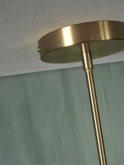 it's about RoMi Hanglamp glas/ijzer Carrara 3-arm met 6 bollen wit marmerprint/goud