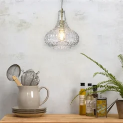 it's about RoMi Hanglamp glas Venice druppel transparant