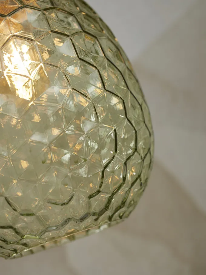 it's about RoMi Hanglamp glas Venice ovaal groen