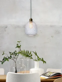 it's about RoMi Hanglamp glas Venice ovaal transparant