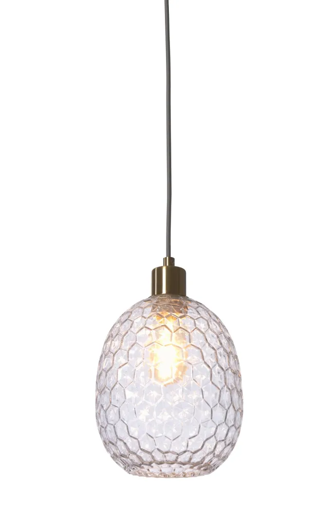 it's about RoMi Hanglamp glas Venice ovaal transparant