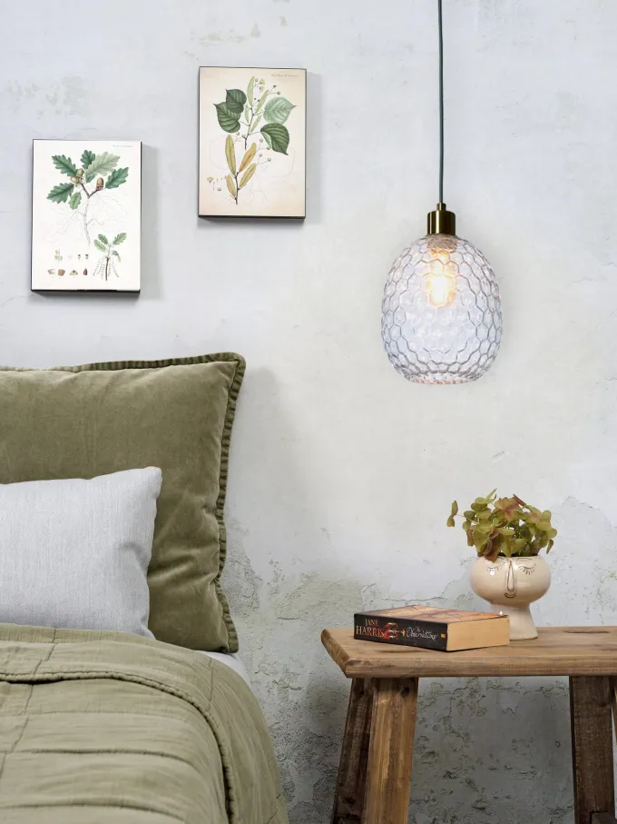 it's about RoMi Hanglamp glas Venice ovaal transparant