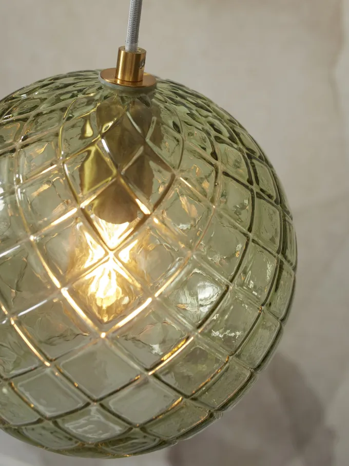 it's about RoMi Hanglamp glas Venice bol groen