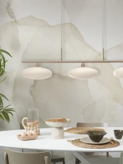 it's about RoMi Hanglamp Sapporo 3-schijf wit/zand
