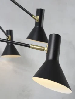 it's about RoMi Plafonniere ijzer Izmir 3-arm zwart/goud accent