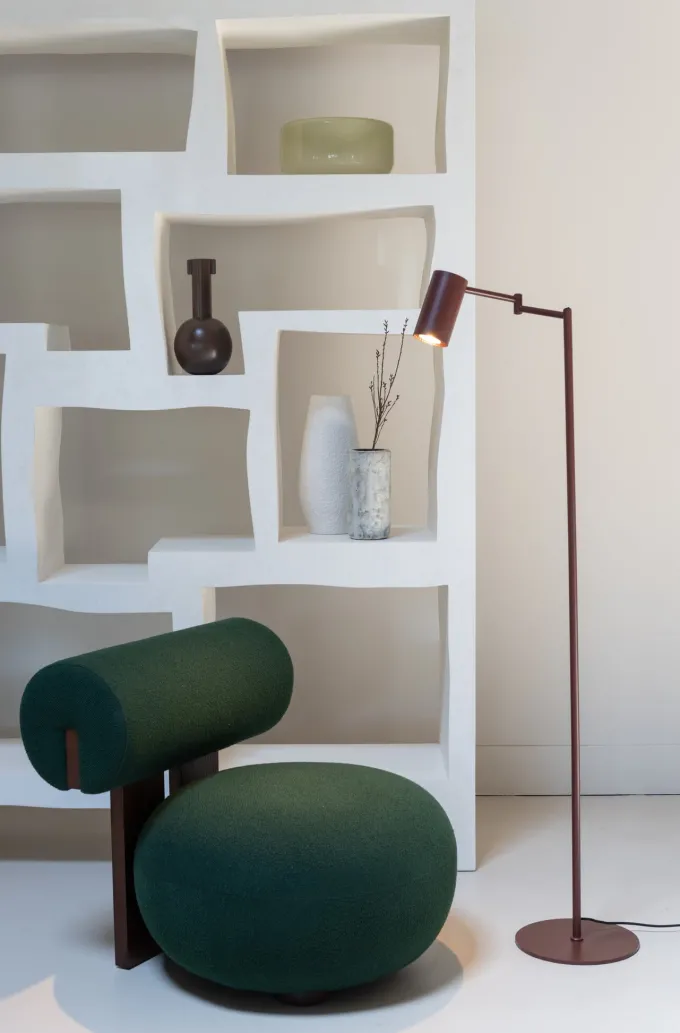 it's about RoMi Vloerlamp Bilbao burgundy