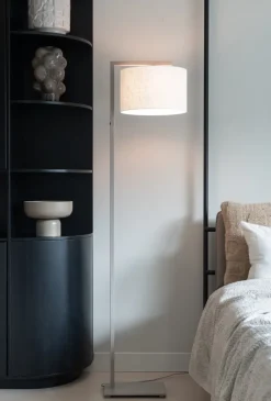 it's about RoMi Vloerlamp Boston zand/kap 3220 wit