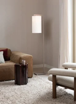 it's about RoMi Vloerlamp Boston zand/kap 2545 wit