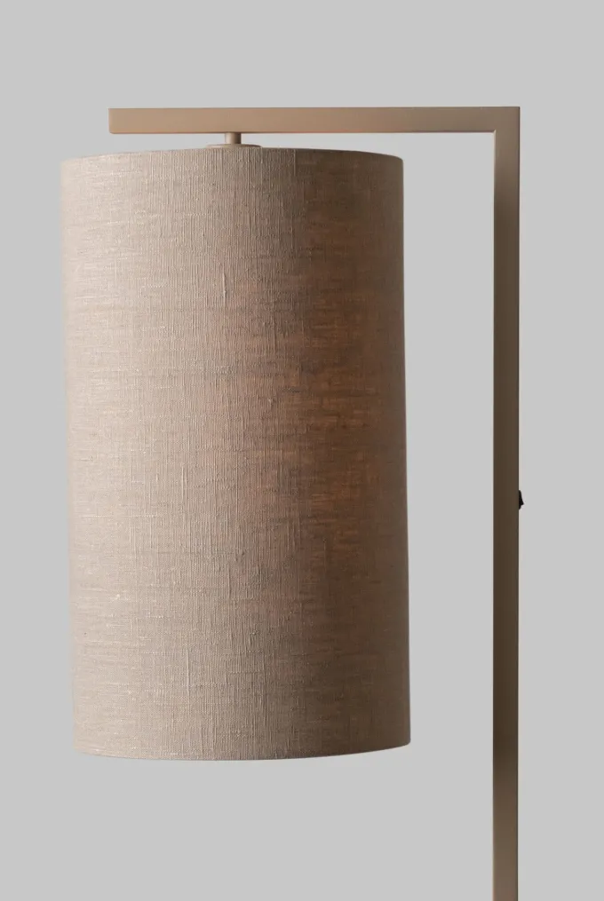 it's about RoMi Vloerlamp Boston zand/kap 2545 linnen donker