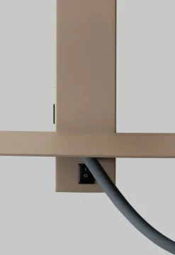 it's about RoMi Wandlamp Florence+leeslamp zand/kap 1815 linnen donker