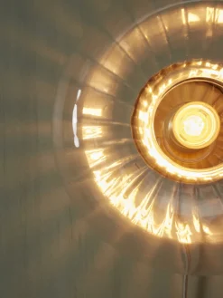 it's about RoMi Wandlamp glas Brussels Ø 27 goud/transparant