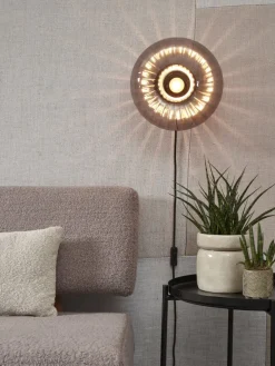 it's about RoMi Wandlamp glas Brussels Ø 27 antraciet