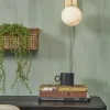 it's about RoMi Wandlamp glas/ijzer Carrara bol wit marmerprint/goud