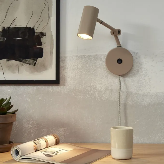 it's about RoMi Wandlamp ijzer Montreux zand