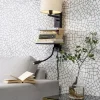 it's about RoMi Wandlamp ijzer Florence plank+usb+leeslamp 15000hrs incl. dimmer l. linnen