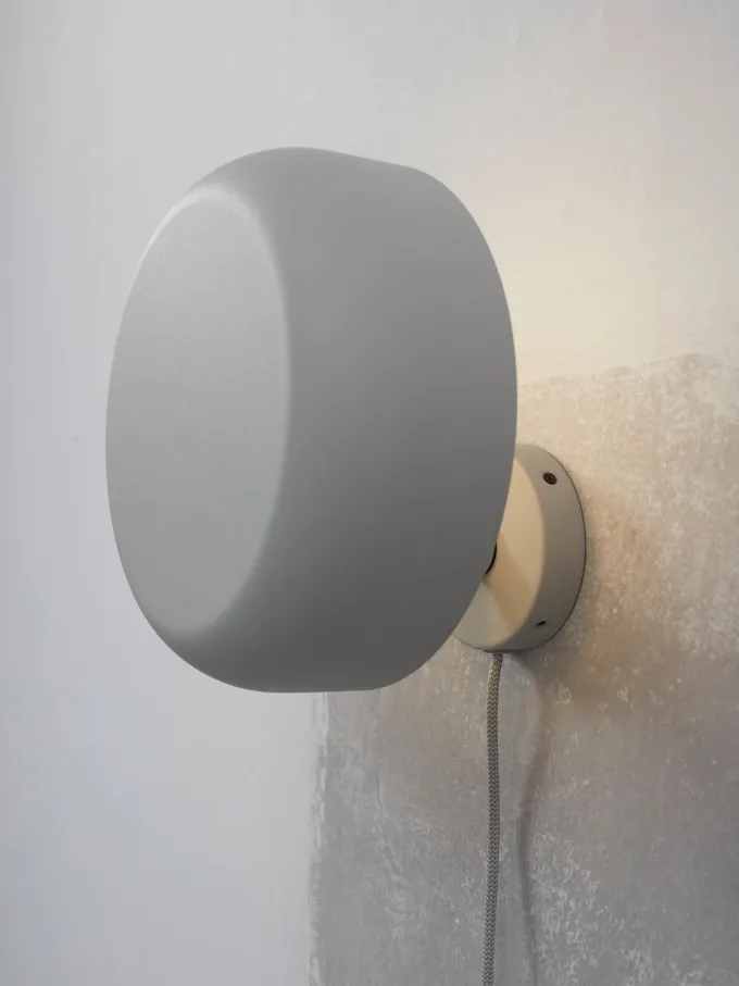 it's about RoMi Wandlamp ijzer Porto lichtgrijs