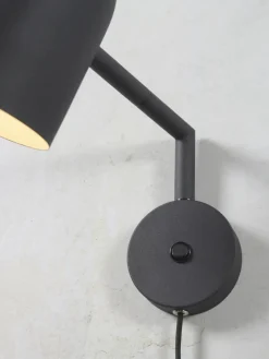 it's about RoMi Wandlamp ijzer Marseille zwart