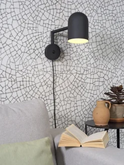 it's about RoMi Wandlamp ijzer Marseille zwart