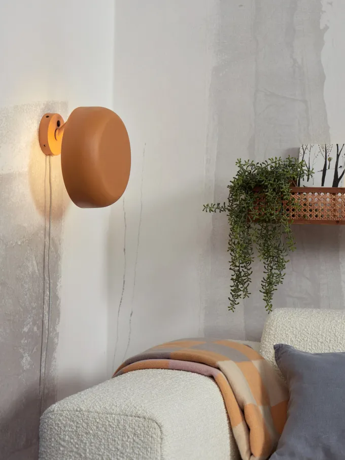 it's about RoMi Wandlamp ijzer Porto mosterd