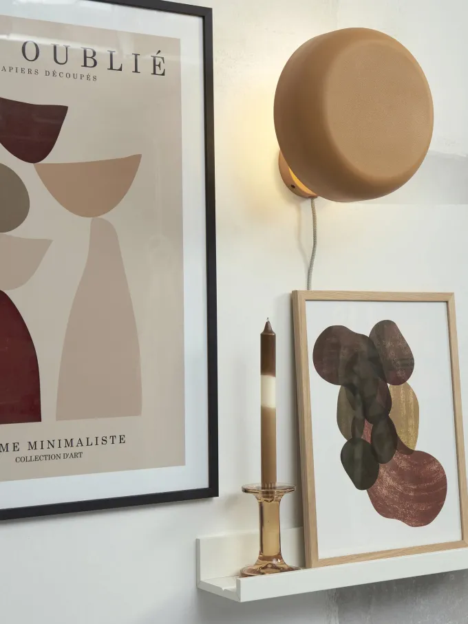 it's about RoMi Wandlamp ijzer Porto mosterd