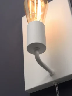 it's about RoMi Wandlamp ijzer Madrid b.15xh.25cm wit L