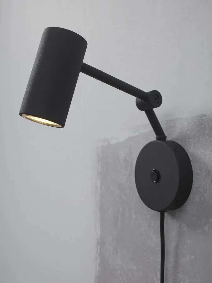 it's about RoMi Wandlamp ijzer Montreux zwart