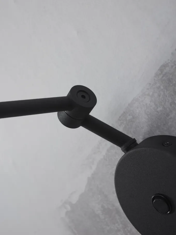 it's about RoMi Wandlamp ijzer Montreux zwart