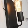 it's about RoMi Wandlamp ijzer Madrid b.15xh.25cm zwart L
