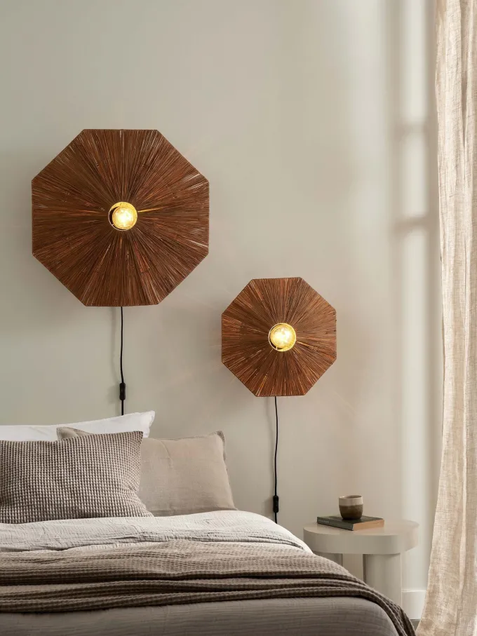 it's about RoMi Wandlamp Panama dia. 45cm bruin