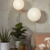 it's about RoMi Wandlamp Sapporo glas wit/zand L