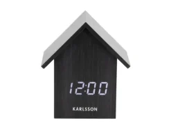 Karlsson Alarm Clock House LED zwart