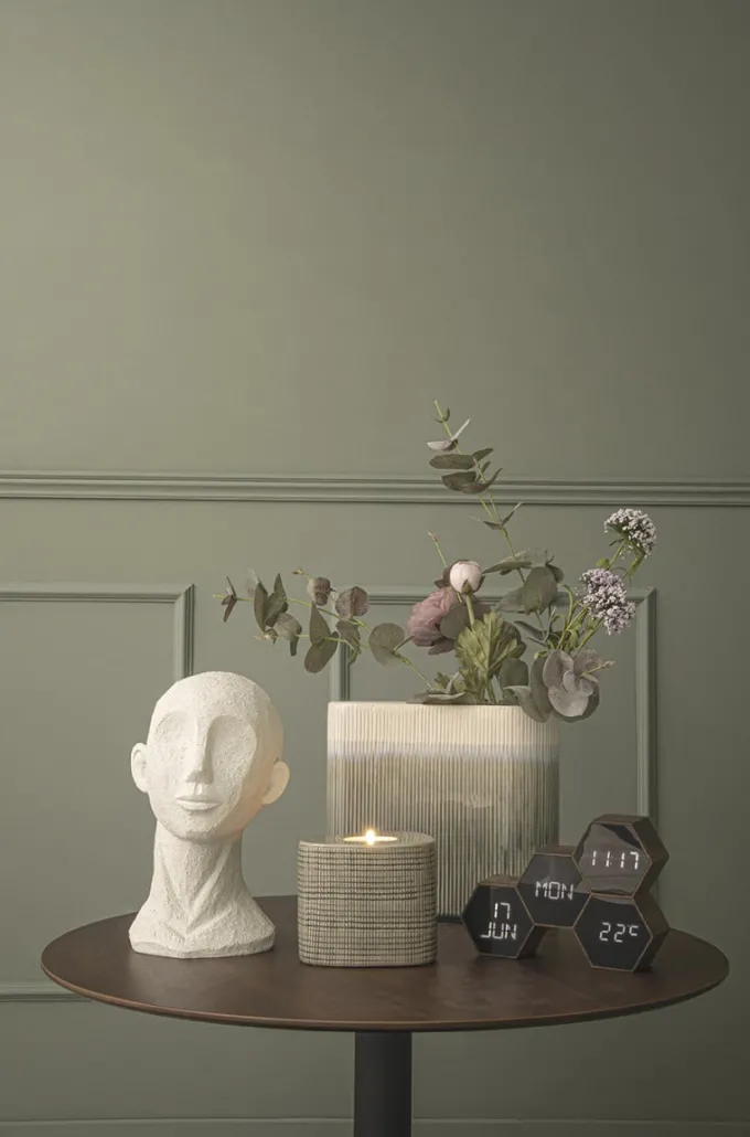 Karlsson Alarmklok Six In The Mix - Zwart hout naturel