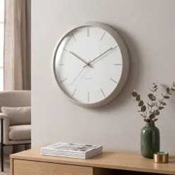 Karlsson Karlsson Klok Nirvana Globe Warmgrijs Ø 40 cm - Industriële Wandklok