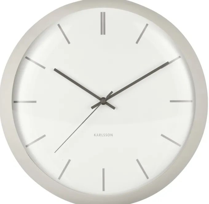 Karlsson Karlsson Klok Nirvana Globe Warmgrijs Ø 40 cm - Industriële Wandklok