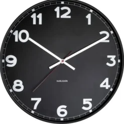 Karlsson Klok new classic medium zwart Ø 40,5 cm