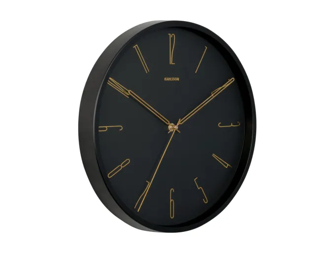 Karlsson Wandklok Belle Numbers zwart Ø 35 cm