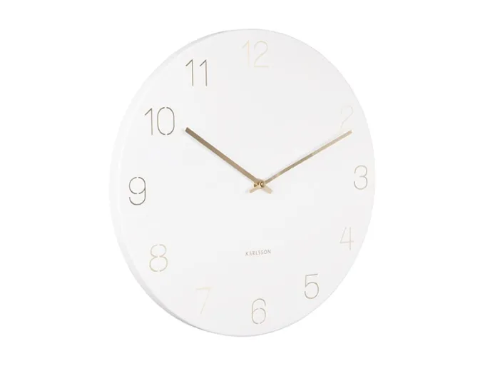 Karlsson Wandklok Charm Engraved Numbers wit Ø 35 cm