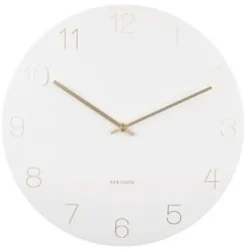 Karlsson Wandklok Charm Engraved Numbers wit Ø 35 cm