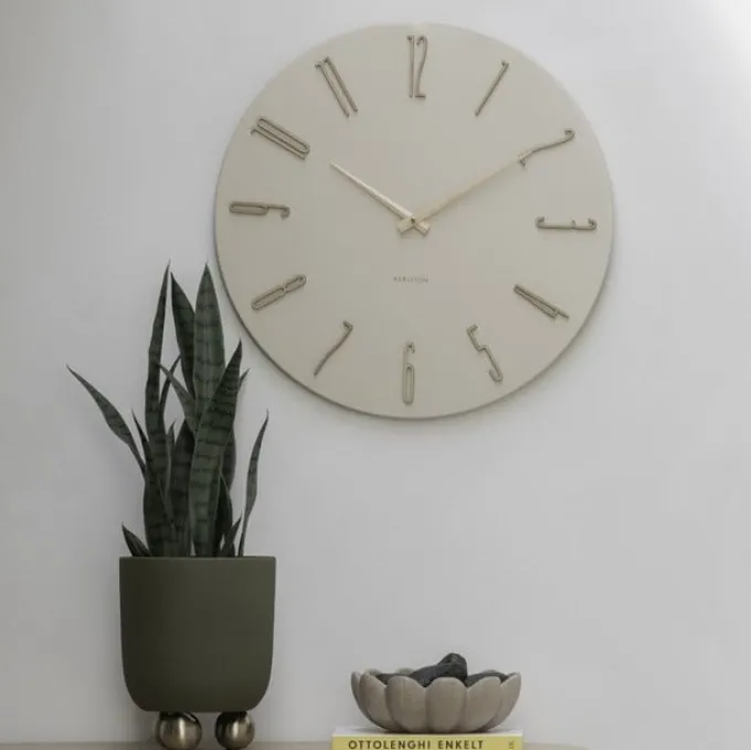 Karlsson Wandklok Esmerado groot offwhite