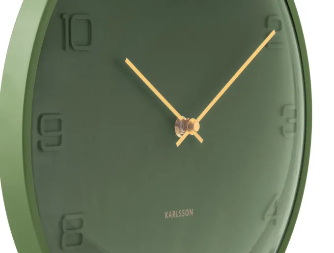 Karlsson Wandklok Fuerte Dome luxury groen