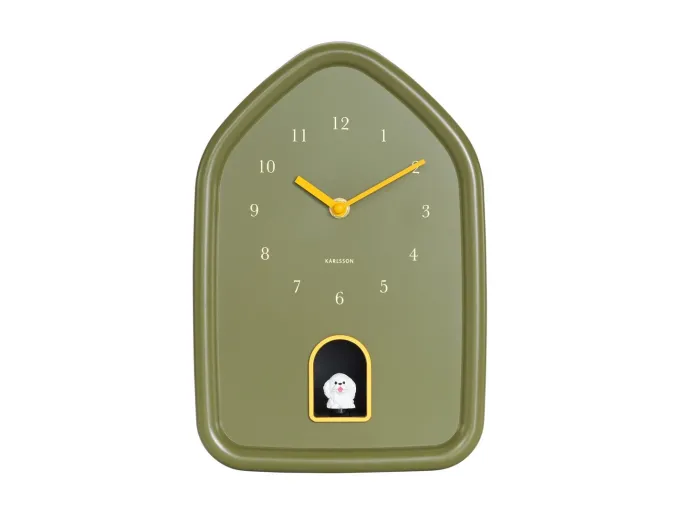 Karlsson Wandklok Modern Doggy luxury groen