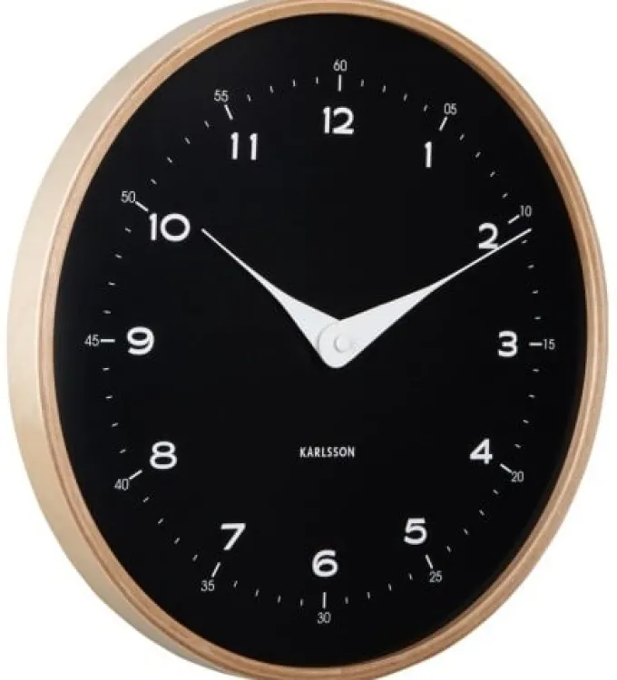 Karlsson Wandklok Osado Dome zwart