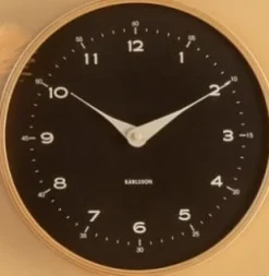 Karlsson Wandklok Osado Dome zwart