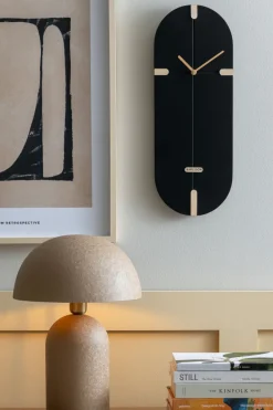 Karlsson Wandklok Oxford ovaal - zwart